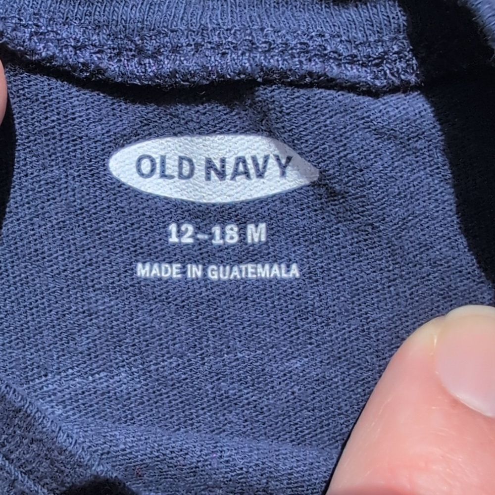 Old Navy 12-18 Month Girls Blue My Aunt Is Amazing Short Sleeve Tee Shirt - Picture 3 of 5